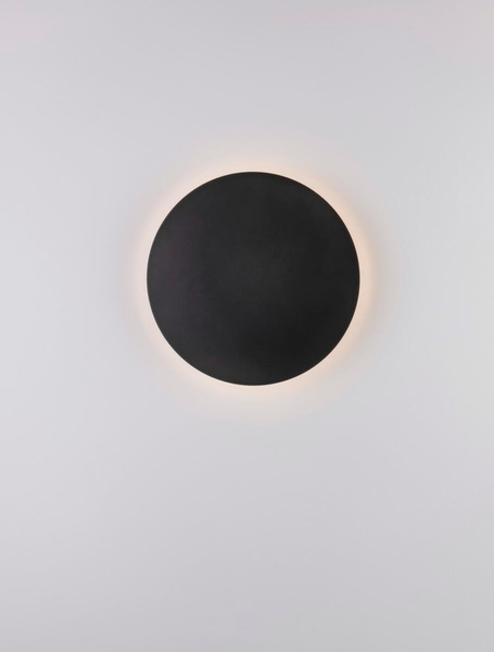 Okrągła lampa ścienna Chica nowoczesna LED 22,5W 3000K czarna