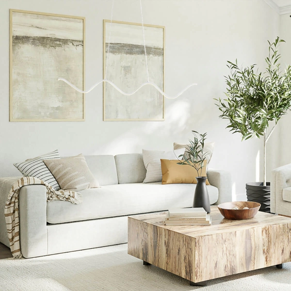 Lampa wisząca do salonu ZIGZAG ST-MD240602 BLACK LED 13W 3000K czarna