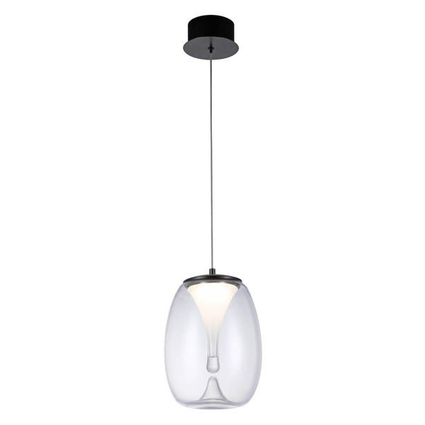 Wisząca lampa PAMELA AZ5823 Azzardo LED 8W 3000K szklana przezroczysta