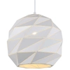 LAMPA wisząca PALERMO PND-2424-1L-WH Italux geometryczna OPRAWA metalowy zwis kula ball biała