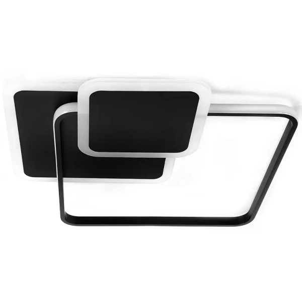 Dekoracyjna lampa sufitowa z pilotem 445 LED 72W 3000-6500K czarna