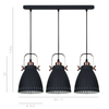 LAMPA wisząca FRANKLIN MD-HN8026S-3-B+RC Italux industrialna OPRAWA metalowa LISTWA sufitowa zwis loft kaskada grafitowa