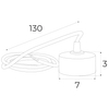 Adapter do zewnętrznego przyłącza prądu szyn magnetycznych MA0010 czarny