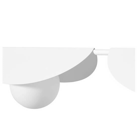 Podwójna lampa wisząca Sallo SAB211P0 do sypialni biała