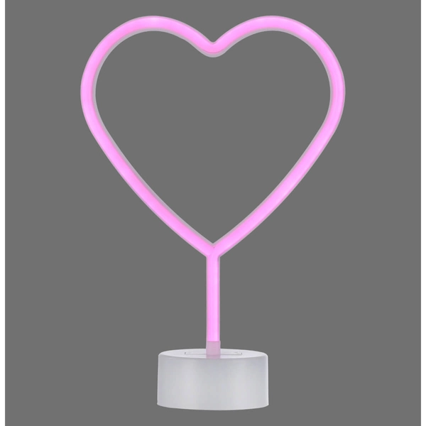 Stojąca lampka stołowa NEON-HERZ 85028-87 LED 1W serduszko różowy