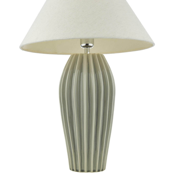 Ceramiczna lampa stołowa Rosario ROS4239-CLE1633 Dar Lighting tkanina szary