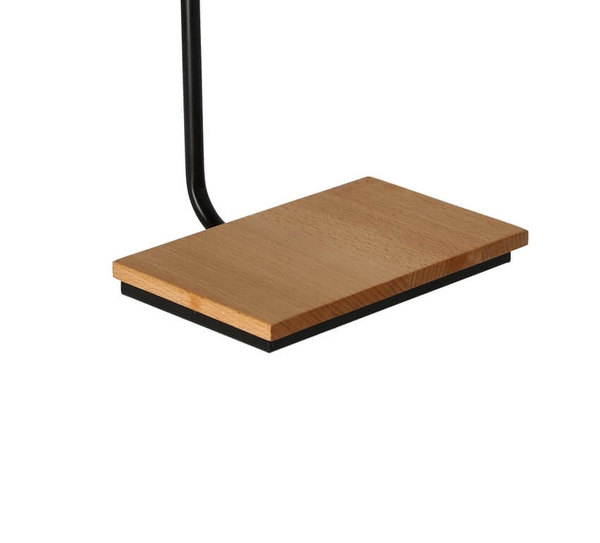 Abażurowa lampa ścienna Keto czarny kinkiet z włącznikiem