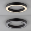 Owalna lampa sufitowa PURE LINES czarna 6310-13 1xLED 21W 2200-5500K na pilot CCT