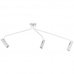 Sufitowa LAMPA regulowana EYE SUPER 6491 Nowodvorski metalowa OPRAWA tuby na wysięgnikach biała