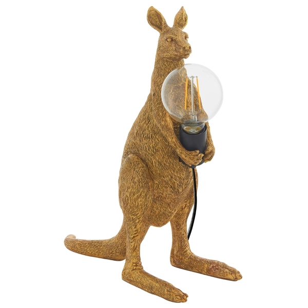 Salonowa lampa kangur L&-195075 Light& na komodę złota