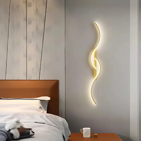 Ledowy kinkiet do jadalni Persi KSPER-Z LED 16W 3000K złoty