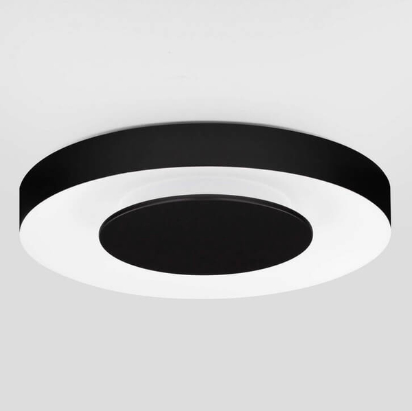 Nasufitowa okrągła lampa COLQUIRI LE44668 LED 25W 2700-4000K kuchenna czarna biała