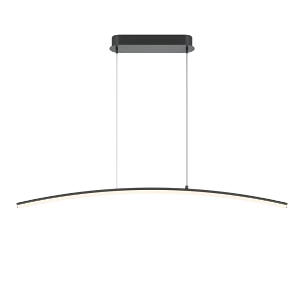 Łukowa lampa wisząca liniowa Curve MOD243PL-L18BK LED 15W 3000-4000K czarna
