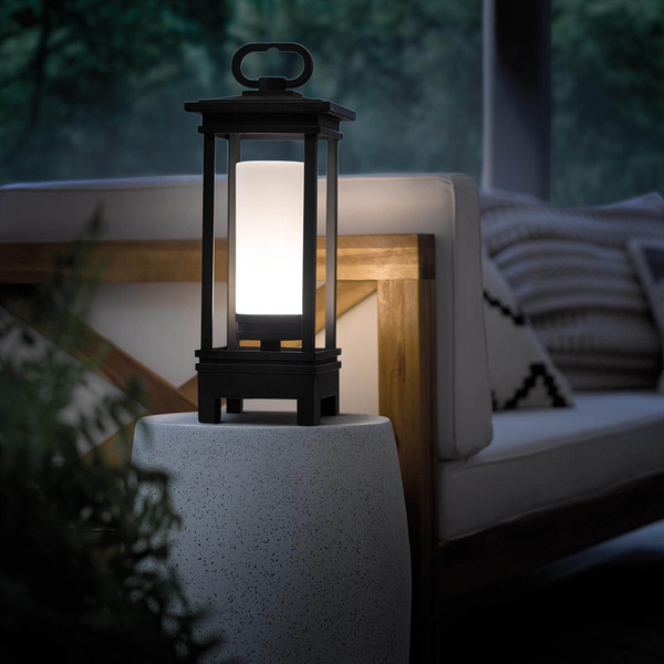 Ogrodowa lampa stołowa South Hope KL-SOUTH-HOPE-BT-B-OZ Kichler głośnik LED 3W 3000K IP44 brąz