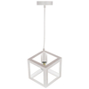 Loftowa LAMPA wisząca SWEDEN 306890 Polux metalowa OPRAWA zwis KOSTKA kwadratowa klatka cube biała