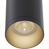 Metalowa tuba lampa wisząca podłużna czarna Shelby OUTLET