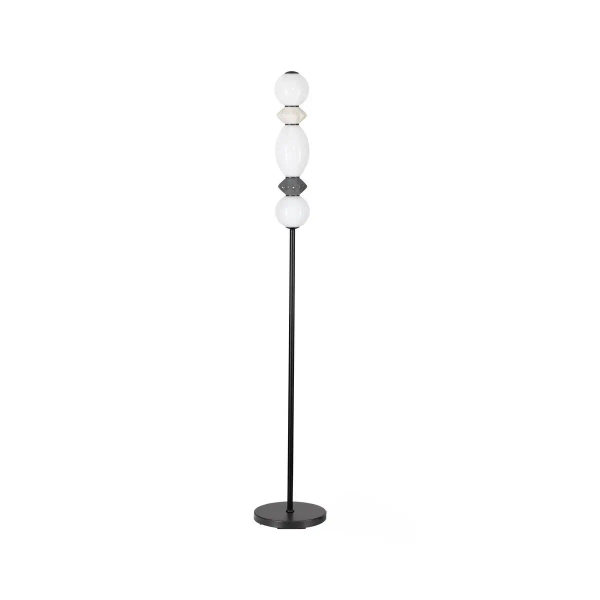 Stojąca lampa do salonu MONRETA LE45237 LED 16W 3000K ceramiczna biała