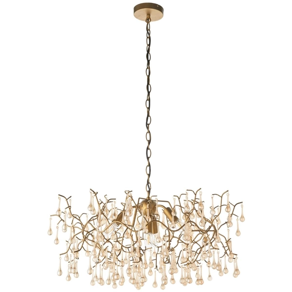 Żyrandol ażurowy L&-181675 Light& gałązki hampton złota