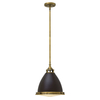 Retro lampa wisząca Amelia HK-AMELIA-P-M-RB do jadalni brązowy czarny