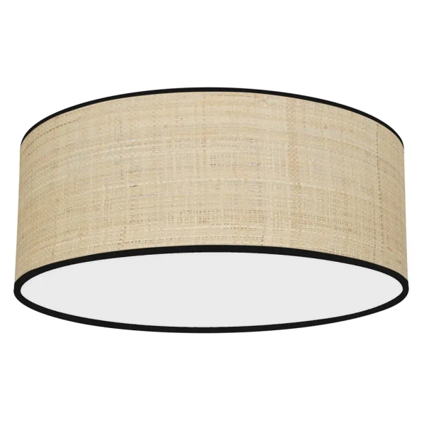 Naturalna lampa sufitowa MARSHALL MLP71067 do salonu rattan biały