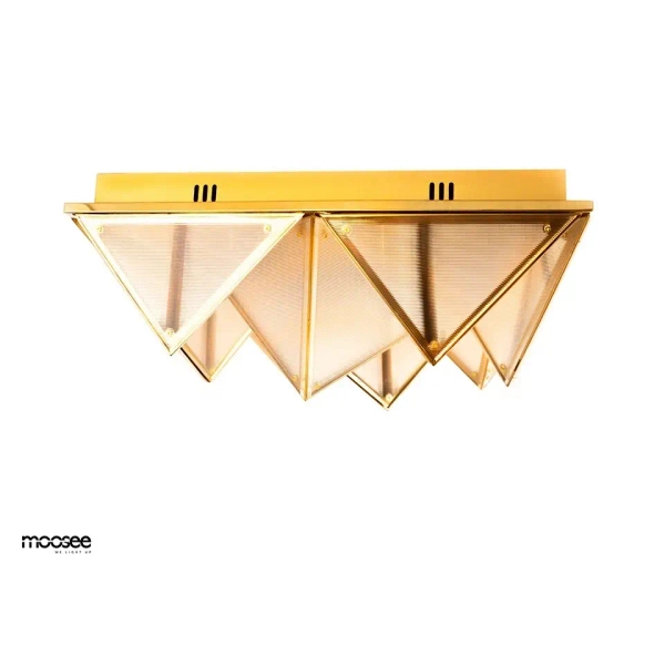 Plafon PYRAMIDS złota MSE1501100589 1xLED 106W 3000K glamour