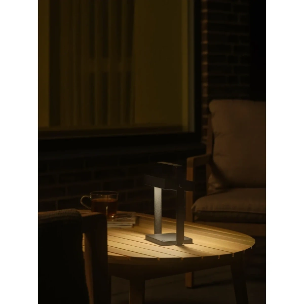 Lampa solarna do ogrodu Saulio 2418035003 LED 3,5W 3000K IP44 czarna