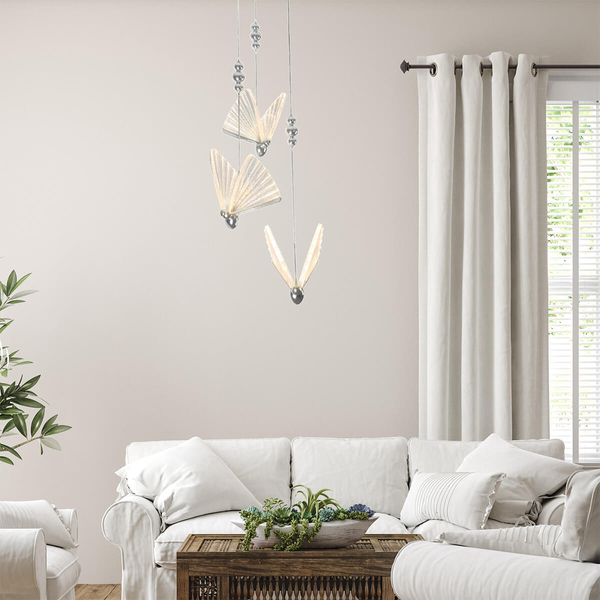 Potrójna lampa wisząca Mariposa LP-1715/3P CH Light Prestige LED 24W 3000-6000K chrom