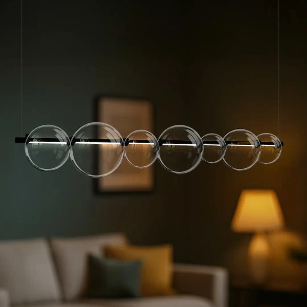Molekułowa lampa wisząca Atola ML2244 LED 19W 4000K bubbles czarna