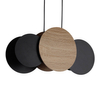 Zwisająca lampa do kuchni Tola 41093 Sigma okręgi beżowa czarna