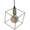 Loftowa lampa zwisająca Canto 6122022 Nave geometryczna metalowa czarna