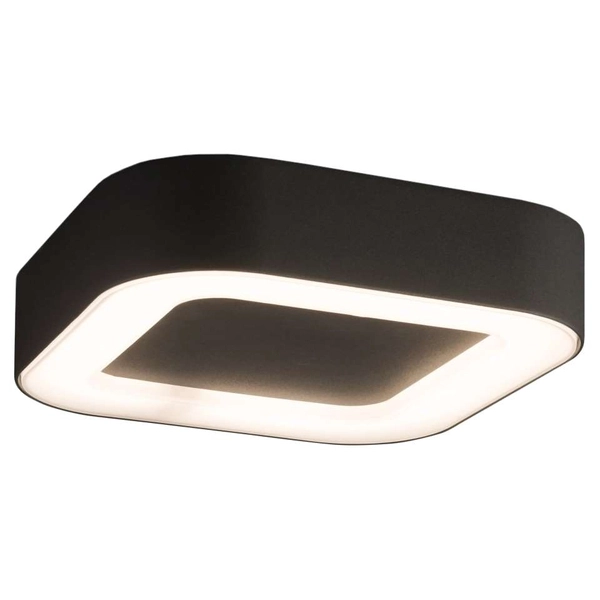 Zewnętrzna lampa sufitowa PUEBLA 9513 kwadratowa LED 12W IP54 grafitowa