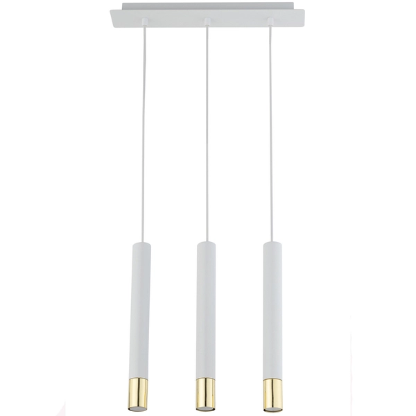 Wisząca lampa pokojowa Sopel Grand 33388 listwa do holu biała złota