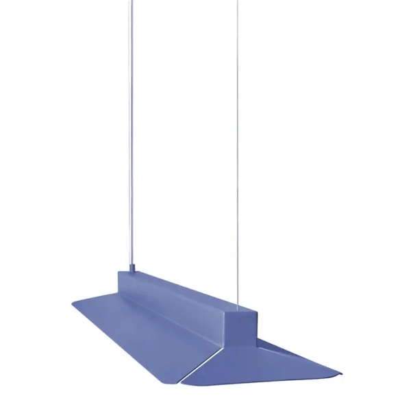 Wisząca lampa YOTTSU YOB699P02 niebieska metalowa LED 19,2W 3000K nad wyspę do jadalni