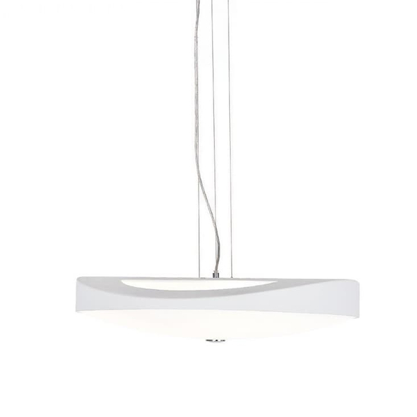 Biała lampa wisząca Campana AZ0566 Azzardo do przedpokoju biała