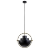 Modernistyczna lampa wisząca Mobile ST-8881 BLACK+BRASS Step art deco mosiądz czarny