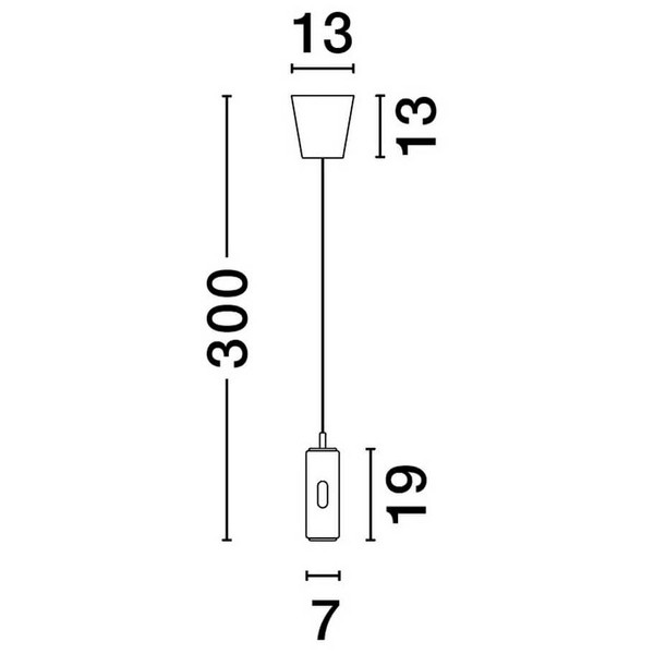 Wisząca lampa do przedpokoju ORITUCO LE44528 LED 12W 3000K sopel czarna