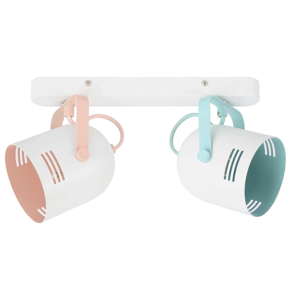 Sufitowa LAMPA plafon MINUET 7013 Rabalux regulowana OPRAWA reflektorki pastelowe biała miętowa różowa