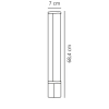 Lampa ścienna nad lustro Malaika 2310221001 LED 15W 3000K IP44 biały