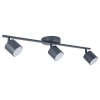 Lampa sufitowa Mila 3 41360 podłużna na belce grafitowa
