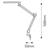 Industrialna lampa stołowa RAUL 4419 stojąca LED 6W 4000K czarna OUTLET