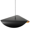 Wisząca lampa kapelusz ENZO ST-F22020601-D40 black szklana czarny złoty
