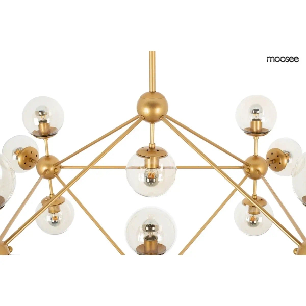 Lampa wisząca Astrifero MSE010100180 bursztynowa złotazłota