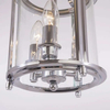 Industrialna LAMPA wisząca NEW YORK P03427CH Cosmolight szklana latarenka do salonu przezroczysta