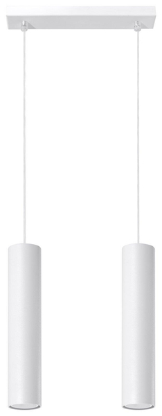 LAMPA wisząca SL.0324 metalowa OPRAWA zwis tuby białe