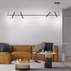 Lampa wisząca PURE-TUTUA czarna LED 28W 3000K do salonu nad stół tuby 2024-18