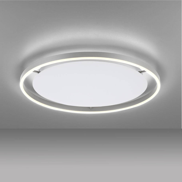 Ledowa lampa sufitowa Ritus 15392-95 Just Light do przedpokoju 28W 3000K aluminium