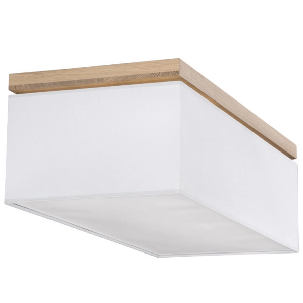 Plafon skandynawski VERTIGA 34512474 abażurowa prostokątna szara