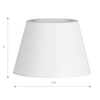 Materiałowy klosz do lampy 36 cm Shade Zf AZ2605 Azzardo tuba biały outlet