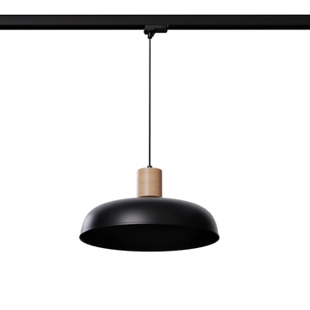 Wisząca lampa z żarówką INDY MYL.00239 do szyny 3-fazowej czarny