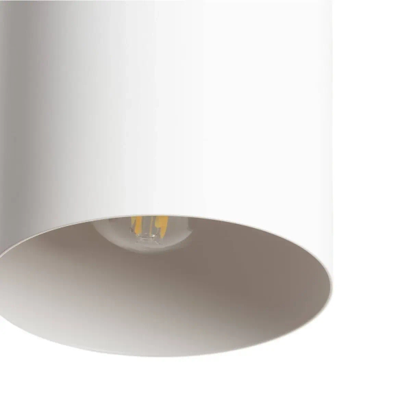 Skandynawska wisząca lampa Vita ABR-ZE27-VITA-B drewniana biała
